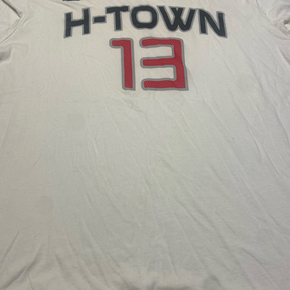 NBA Houston Rockets James Harden Number 13 T Shirt Nike Dri Fit Men’s Large